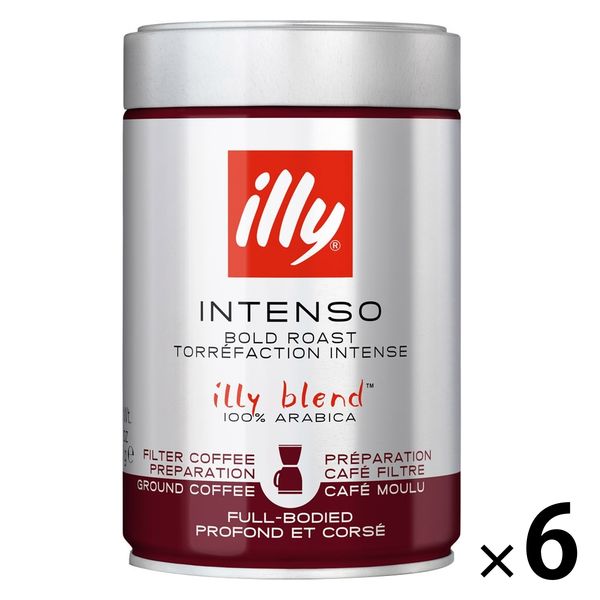 コーヒー粉】illy（イリー）ブレンド ドリップ用粉 ダーク