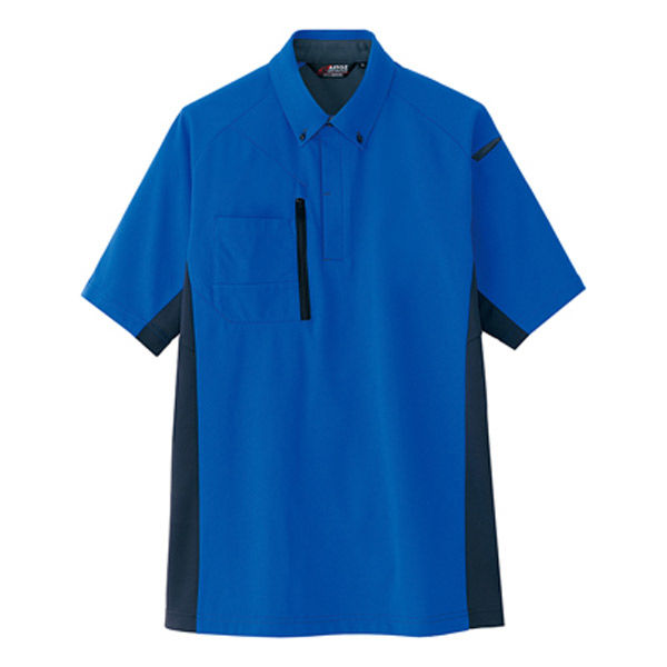 アイトス ウルトラストレッチ　半袖ポロシャツ　ブルー　S 10613 1枚（直送品）