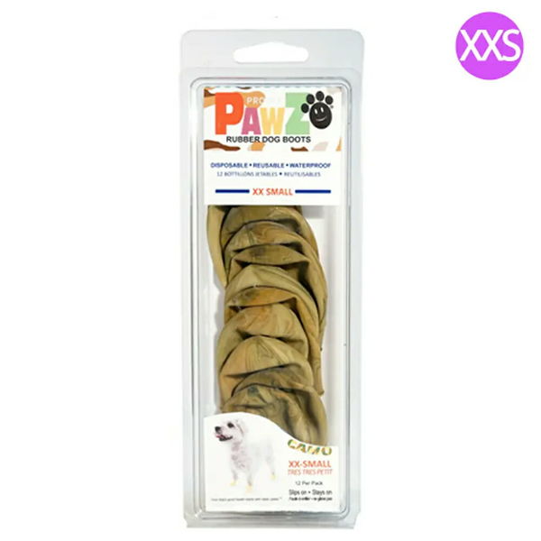 Pawz Dog Boots Pawz ラバードッグブーツ XXS カムフラージュ 181573 1個（直送品） アスクル