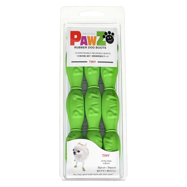 Pawz Dog Boots Ｐａｗｚ　ラバードッグブーツ　Ｔｉｎｙ　ライトグリーン 271650 1個（直送品）
