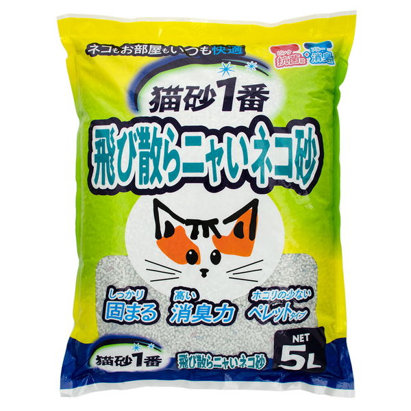 クニミネ 飛び散らニャいネコ砂 5L 74142 1個（直送品） - アスクル