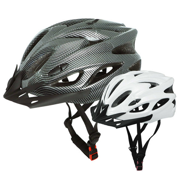 【2個セット】自転車用ヘルメット (ホワイト×1・ブラック×1) SG基準安全規格合格商品 男女兼用 レディース メンズ 大人用 軽量（直送品）