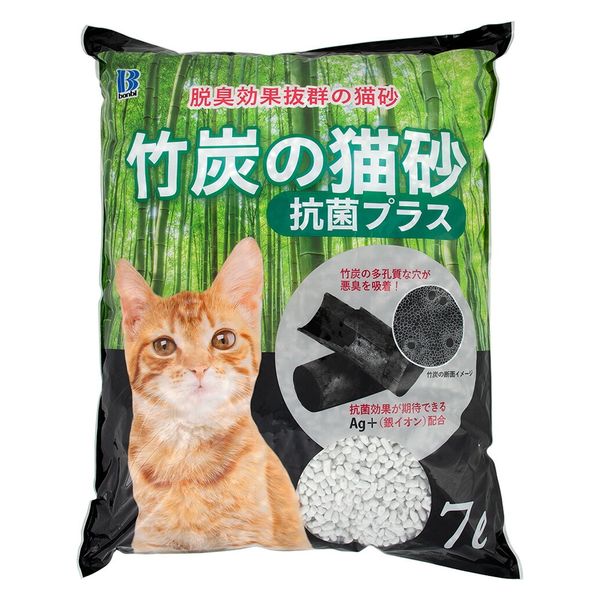 ボンビアルコン　竹炭の猫砂　抗菌プラス　７Ｌ 290907 1個（直送品）