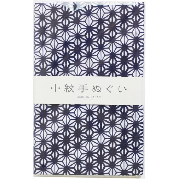 日本紐釦貿易(Nippon Chuko) NBK 小紋手ぬぐい 麻の葉 紺 33×90cm MYM33469 手芸・ハンドメイド用品（直送品）