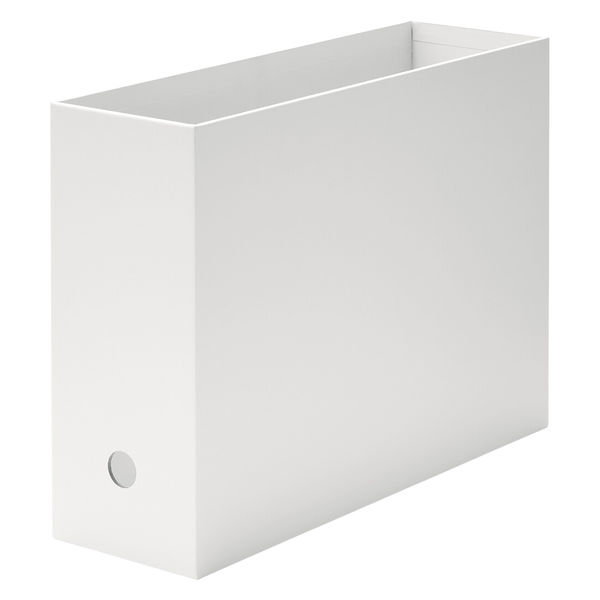 無印良品 硬質紙ファイルボックス スタンダードタイプ A4用 ホワイトグレー 約幅10×奥行32×高さ24cm 良品計画