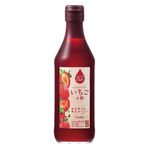 内堀醸造 フルーツビネガーいちごの酢 360ml 1本 - アスクル