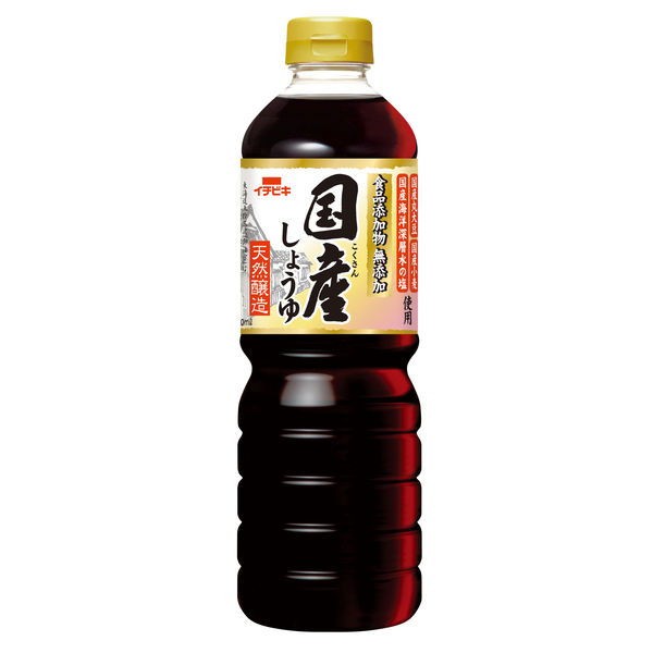 イチビキ 無添加国産しょうゆ 750ml 1本 アスクル