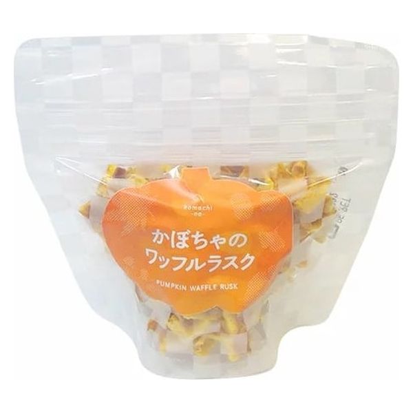 【ワゴンセール】komachi-na- 犬 かぼちゃのワッフルラスク 国産 20g 1袋 ドッグフード おやつ