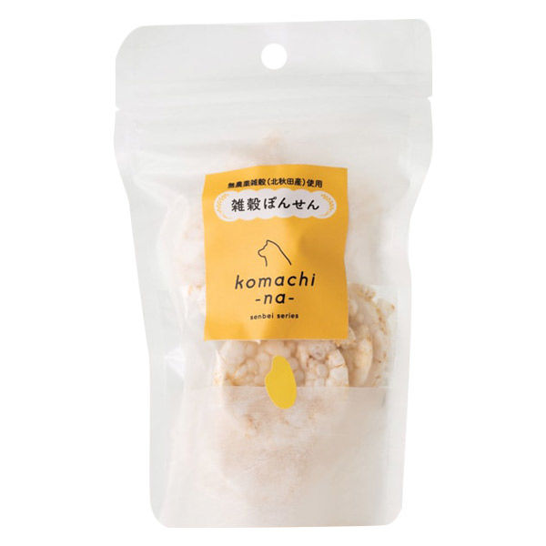 【ワゴンセール】komachi-na- 犬 農薬不使用 雑穀ぽんせん 国産 15g 1袋 ドッグフード おやつ