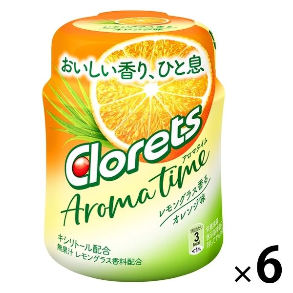 クロレッツ AROMATIME レモングラス香るオレンジ味ボトル 6個 モンデリ-ズ ガム