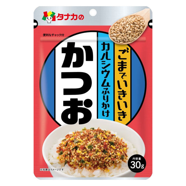 田中食品 ゴマでいきいき！！カルシウムふりかけ かつお 4904561017117 1箱（10袋入）（直送品） アスクル