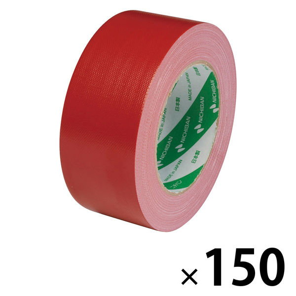 ガムテープ】 カラー布粘着テープ No.102N 0.30mm厚 赤 幅50mm×長さ25m