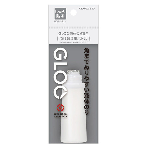 コクヨ グルー 液体のり(しっかり貼る)(つけ替え用ボトル・吊り下げパック) タ-G802-1P 1セット(1本×10)