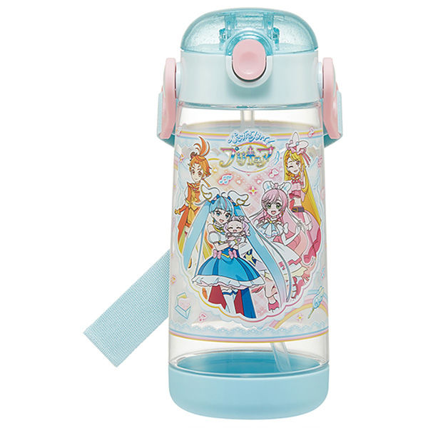 スケーター PDSH5 ワンプッシュストローボトル 480ml ひろがるスカイ! プリキュア 647819-PDSH5 1個（直送品）