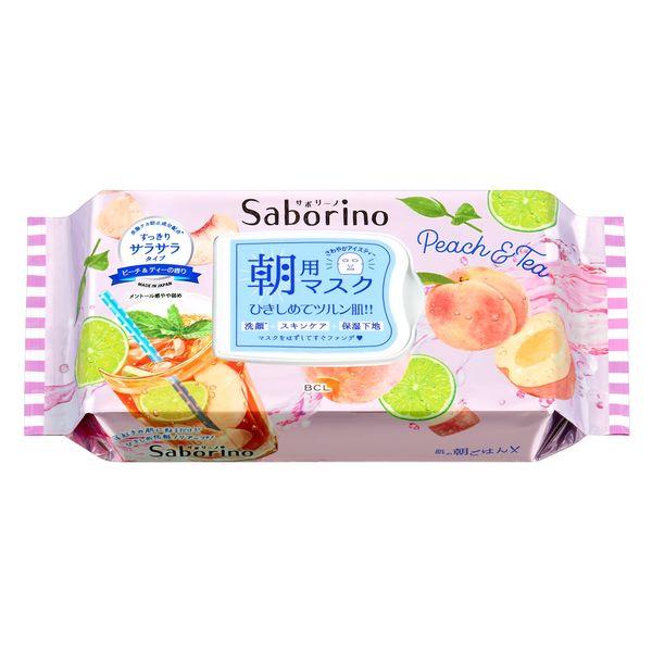 【数量限定】Saborino サボリーノ 目ざまシート ピーチ＆ティーの香り 28枚 BCLカンパニー