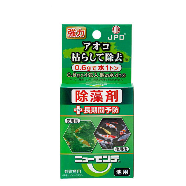 日本動物薬品 ニチドウ 池用除藻剤 ニューモンテ ０．６ｇ×４包入り 273458 1個（直送品） - アスクル