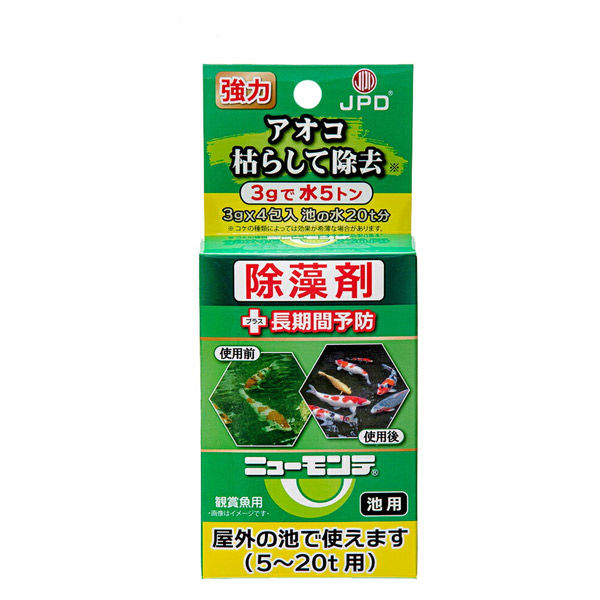 日本動物薬品 ニチドウ アオコ除去剤 ニューモンテ 3g×4包入り 日本動物薬品 ニチドウ アオコ除去剤 ニューモンテ 3g×4包入り