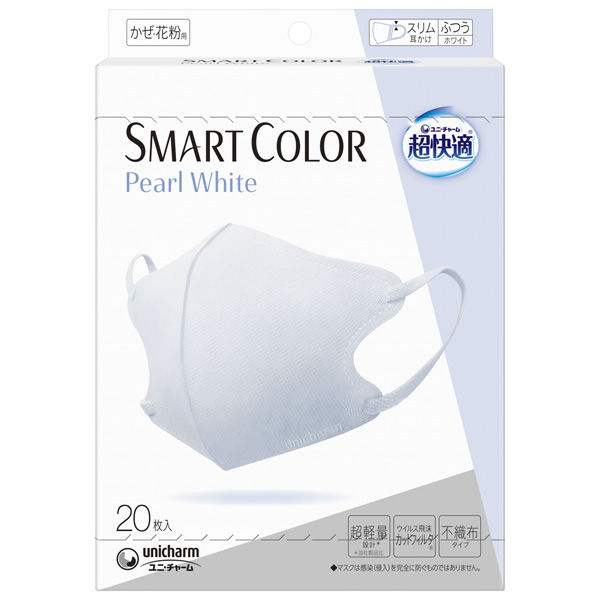 ユニ・チャーム株式会社 超快適SMARTCOLOR Pearl Whiteふつう 4903111551934 20枚×24点セット（直送品）