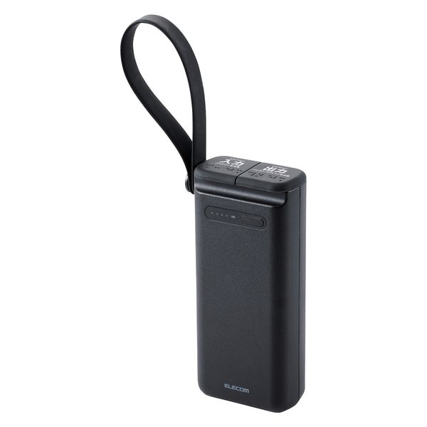 モバイルバッテリー 大容量 PC充電 45W USB-C/A 30000mAh DE-C41-30000BK エレコム 1個（直送品）