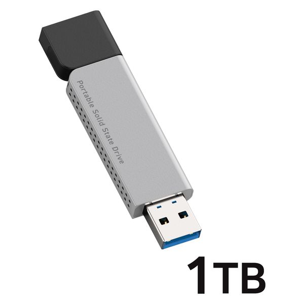 外付けSSD ポータブル USB3.2(Gen1) TypeA 1TB ブラック LMD 