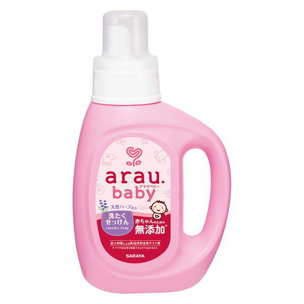 アラウベビー 洗濯せっけん 本体 800ml 5個 サラヤ 無添加　赤ちゃん