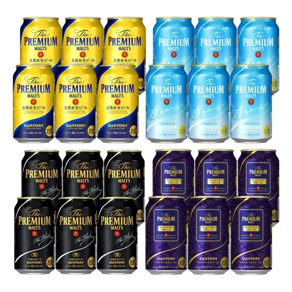 （飲み比べセット）ビール プレモル ザ・プレミアム・モルツ 4種アソート24本 350ml 缶 1箱（4種×各6本）