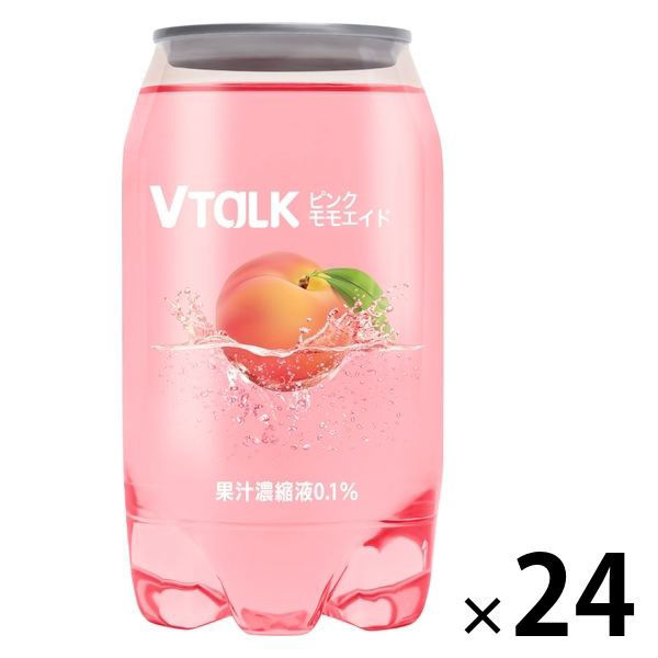 YD Vトーク ピンクモモエイド 350ml 1箱（24本入）（わけあり品）