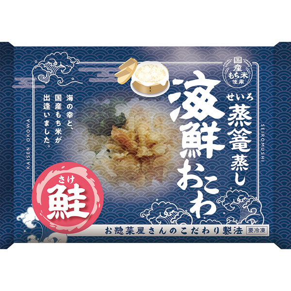 ファーストフーズ [冷凍] 日本アクセス 蒸篭蒸し海鮮おこわ 鮭 1パック 