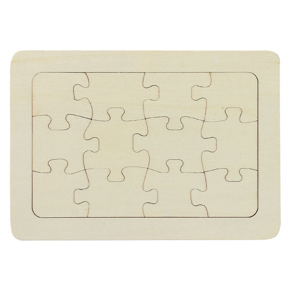 アーテック 木製パズル 無地 44065 1セット（10個） - アスクル