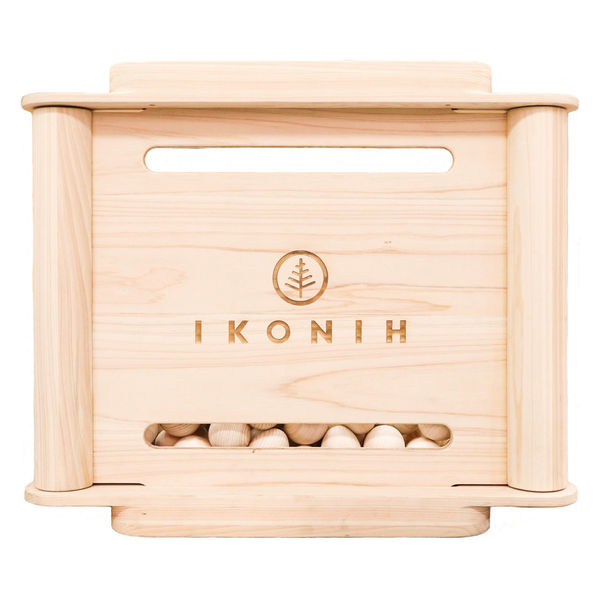 IKONIH 国産ひのき　プレーンフェンス(IKONIHロゴ入り) 1枚 P0004-2（直送品）IKONIH 国産ひのき プレーンフェンス