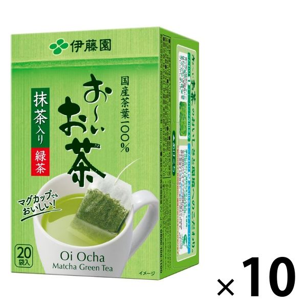 伊藤園 おーいお茶 緑茶 エコティーバッグ 1セット（200バッグ：20バッグ入×10箱）