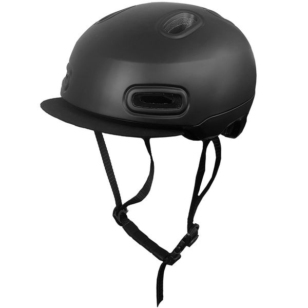 AQUA DREAM サイクリング自転車用ヘルメット ブラック 男女兼用フリーサイズ(57～61cm）（直送品）