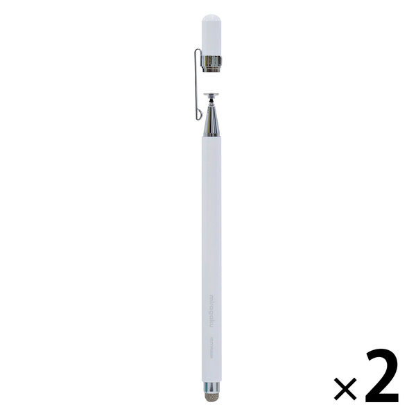 クツワ ツインタッチペンプラス ホワイト MT021WH 1セット（2本）