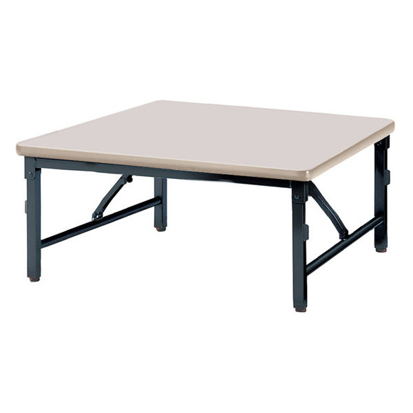 【軒先渡し】ニシキ工業 折り畳み座卓テーブル 幅900×奥行900×高さ330mm　 ニューグレー AZL-D0909S-NG 1台（直送品）