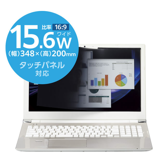 エレコム プライバシーフィルター 15.6Wインチ(16:9) マグネット 着脱式 EF-PFMK156W9 1個（直送品）