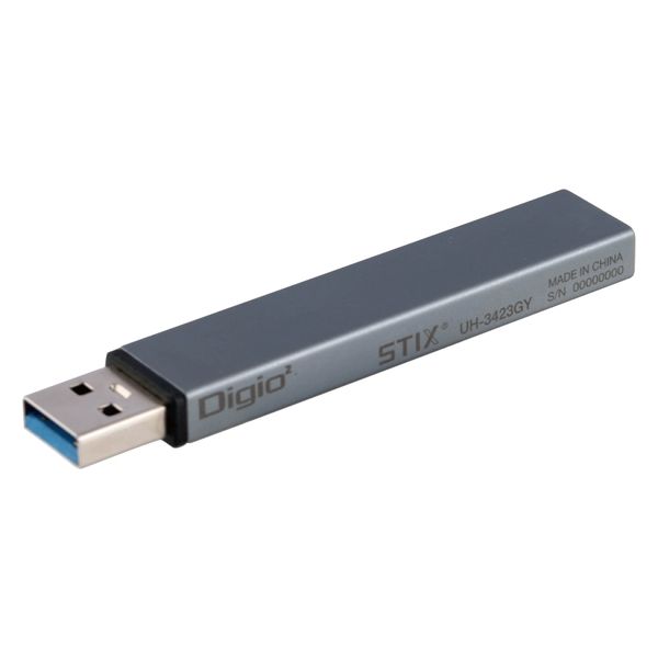 USBハブ USB-A 3ポート USB3.2Gen1 USB2.0 グレー UH-3423GY 1個 ナカバヤシ