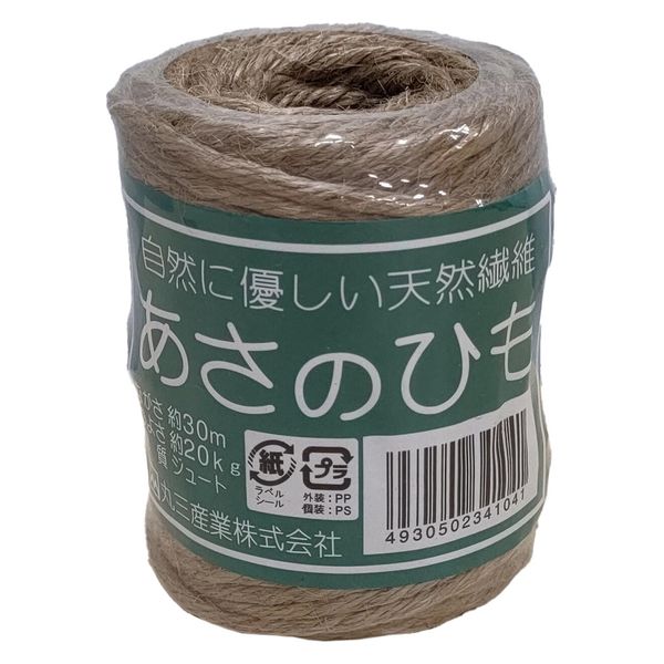 まつうら工業 ジュート麻ひも 約30m（100g-#15X6） JUTE-HEMP-100G-30m