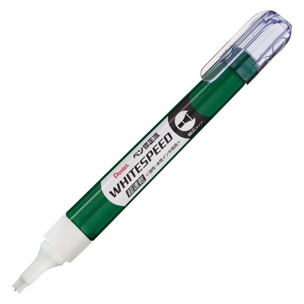 ぺんてる 修正ペン WHITESPEED ホワイトスピード 超速乾 幅広ペン先 