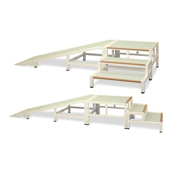 高田ベッド製作所 スロープ付歩行訓練台 TB-1327 1個 65-3371-09（直送品）