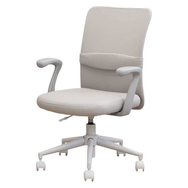 ネットフォース CLR クロレチェア 肘付き オフィスチェア 学習椅子 グレー CLR-1AR-AW-GY 1脚（直送品）