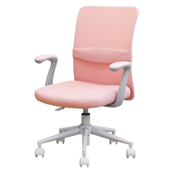 ネットフォース CLR クロレチェア 肘付き オフィスチェア 学習椅子 ピンク CLR-1AR-AW-PK 1脚（直送品）