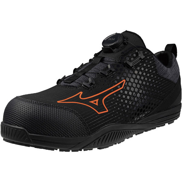 Mizuno 安全靴 ダークグリーン Boaシステム（ミズノの安全靴 BOA