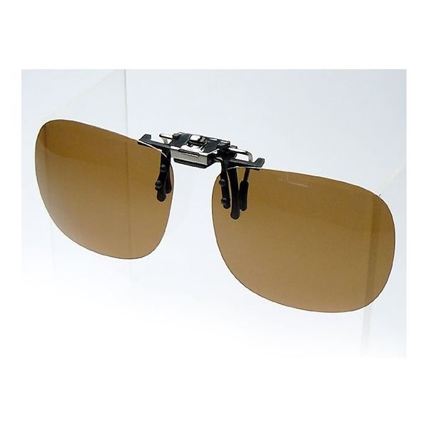 クリアー光学 眼鏡専用クリップサングラス 偏光レンズ PN-7B 1個 64-5278-15（直送品）