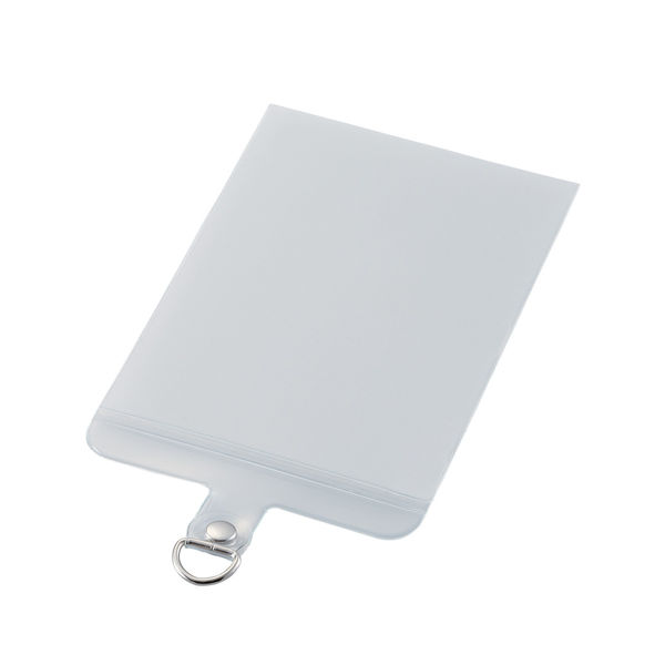 スマホ ストラップホルダー シート Mサイズ ケーブル穴用 1口タイプ マットクリア P-STHD1CAMCR エレコム 1個（直送品）