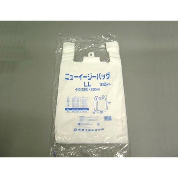 福助工業 ニューイージーバッグ LL 100枚入り 0472719 1ケース(100枚×10)（直送品）