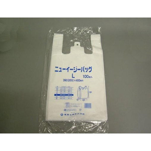 福助工業 ニューイージーバッグ L 100枚入り 0472727 1ケース(100枚×10)（直送品）