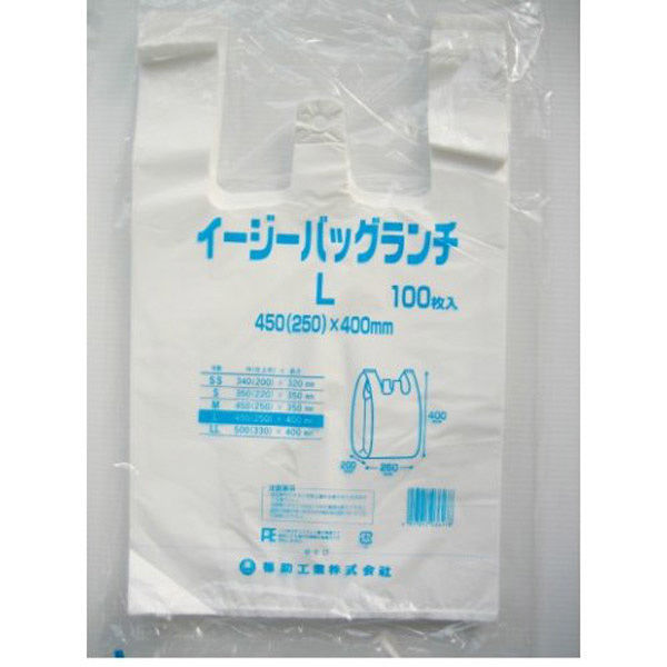 福助工業 イージーバッグランチ　Ｌ　100枚入り 0472948 1ケース(100枚×20)（直送品）