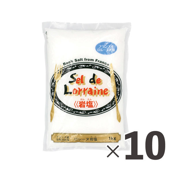 白松 業務用　ロレーヌ岩塩1kg 4512039000198 1ケース　1Kg×10パック（直送品）