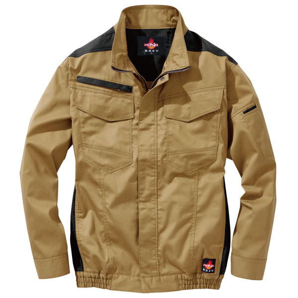 HOOH フルハーネス対応難燃長袖ブルゾン  V4211  キャメル  6L  村上被服  1着（直送品）