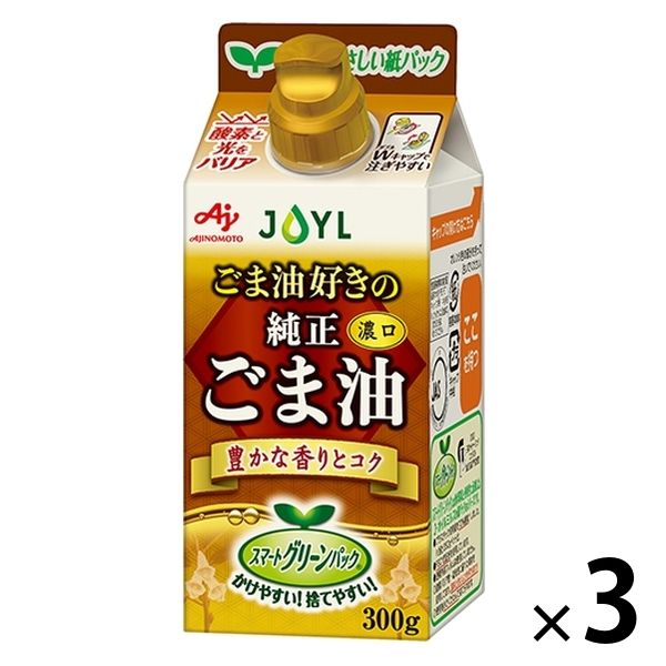  JOYL ごま油好きの 純正ごま油 濃口 500g 1本 味の素 J-オイルミルズ